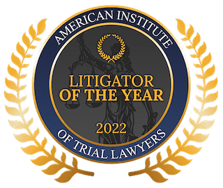 Logo for Litigator of the Year 2022 - Meesha Mouton Law